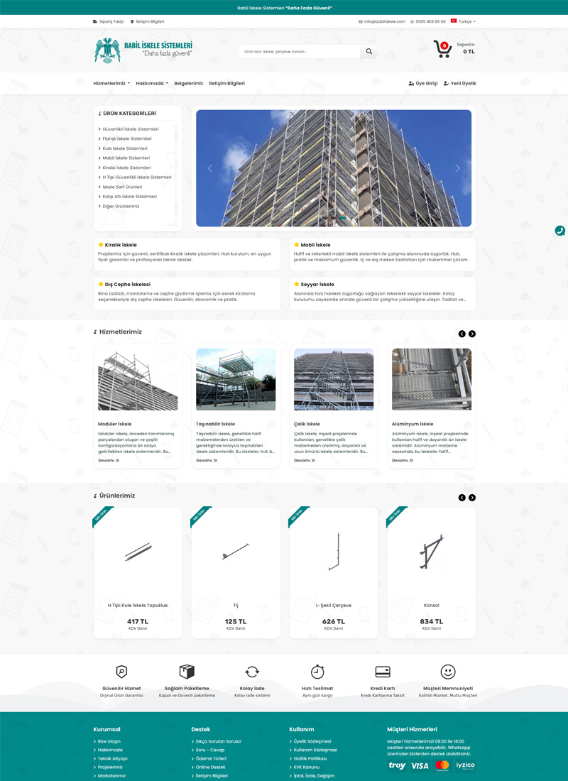 Babil İskele - E-Ticaret Web Tasarım