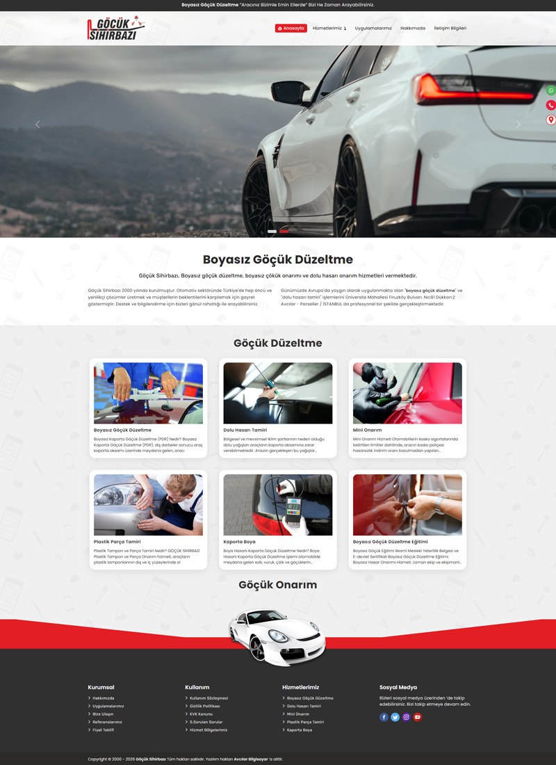 Göçük Sihirbazı - Firma Web Tasarım