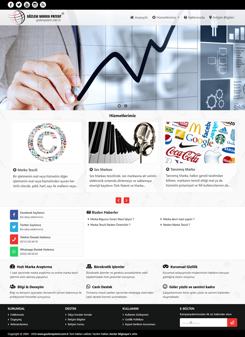 Gözlem Marka Patent - Firma Web Tasarım