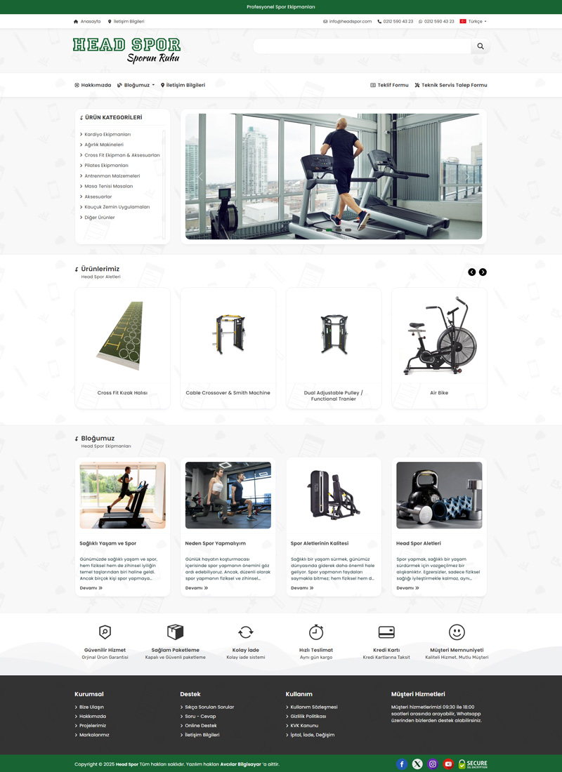 Head Spor - Firma Web Tasarım