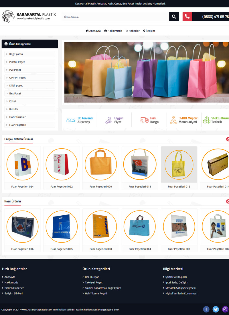 Karakartal Plastik - Firma Web Tasarım