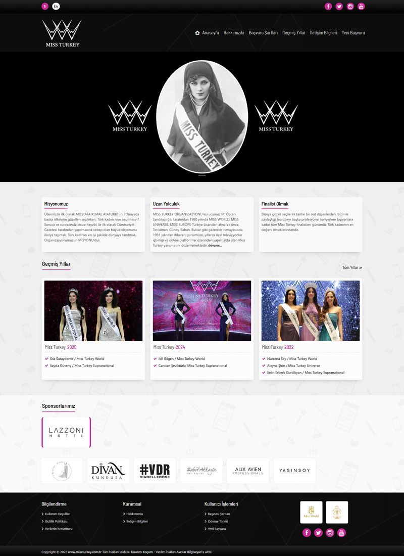 MISS TURKEY - Firma Web Tasarım
