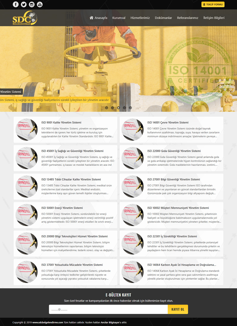 SDC Belgelendirme - Firma Web Tasarım