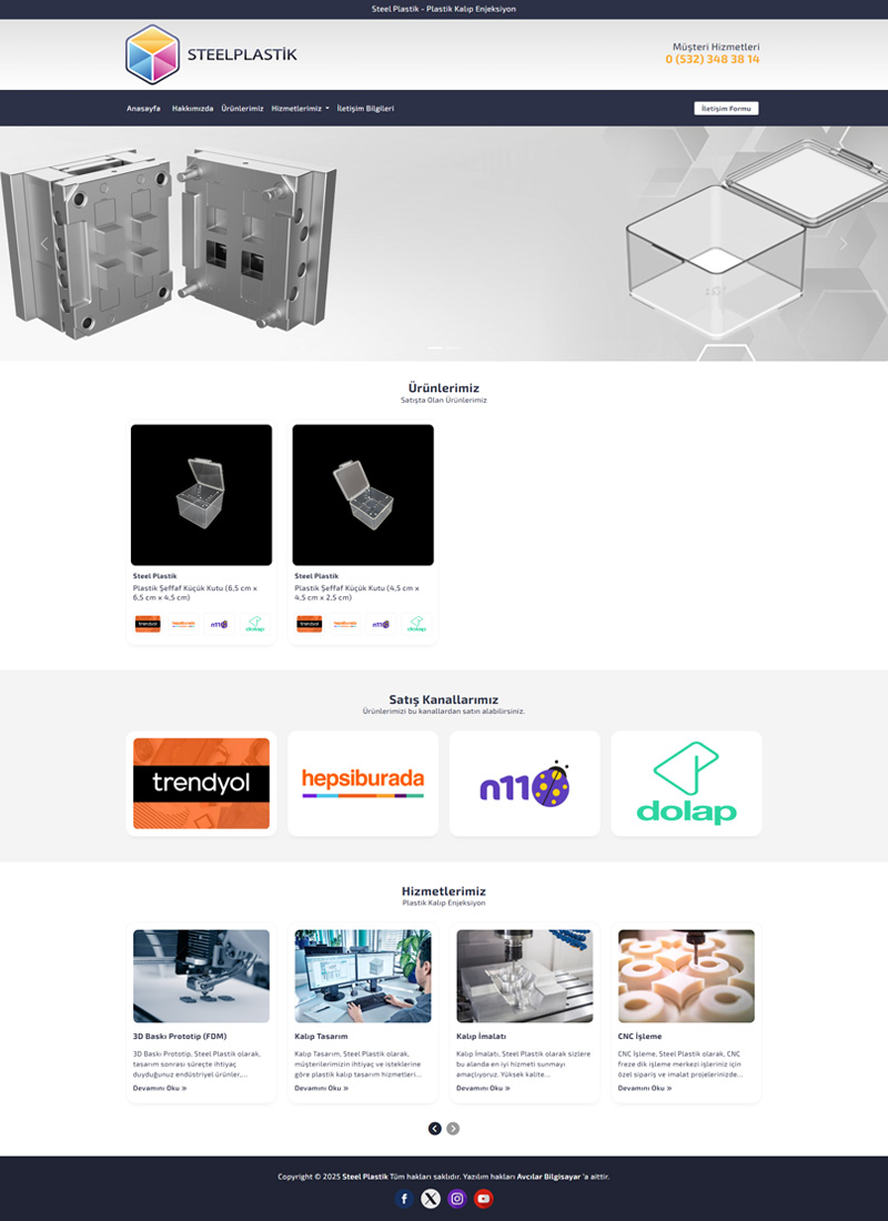 Steel Plastik - Firma Web Tasarım